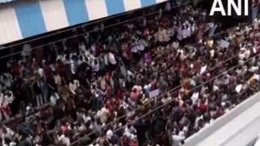 India News | 12 Trains Diverted, 30 Local Trains Partially Cancelled Amid Protest at Badlapur Railway Station