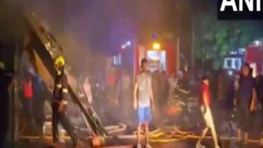 India News | Pune: Fire Breaks out in Multiple Shops in Pimpri Chinchwad; Firefighting Efforts Underway