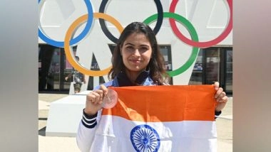 Sports News | Manu Bhaker Celebrates at Velammal's 'Olympic Vision 2032' Launch in Chennai