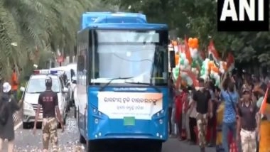 Sports News | Indian Hockey Team Holds Roadshow in Bhubaneswar After Winning Bronze in Paris Olympics