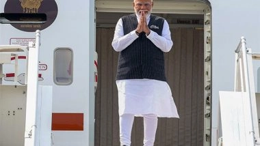 World News | PM Modi Accorded Ceremonial Welcome on Arrival in Poland