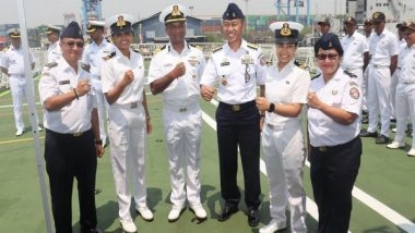 World News | ICGS Sujay Visits Indonesia as Part of Overseas Deployment to East Asia
