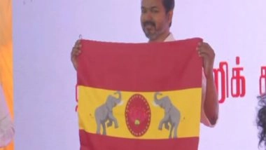 India News | Actor Vijay Unveils Tamilaga Vettri Kazhagam Flag, Symbol