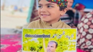 World News | Balochistan Enforced Disappearances: Zaheer Ahmed Baloch Still Missing, Pak Govt Fails to Meet Deadline