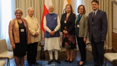 World News | PM Modi Meets Polish Indologists, Hails Their Contribution to Cultural Ties