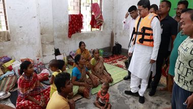 India News | Tripura CM Manik Saha Visits Flood Affected Areas Assures Help, Army Evacuates 330 Affected Civilians