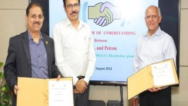 Business News | GAIL Signs Pact with US-based Petron to Set Up Bio-ethylene Plant in India