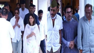 Entertainment News | Shah Rukh Khan, Aamir Khan, Jackie Shroff Attend Veteran Photographer Pradeep Bandekar's Prayer Meet