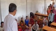India News | Tripura CM Manik Saha Visits Shelter House Inhabiting 305 Flood Victims, Assures All Help