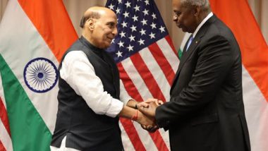 World News | Rajnath Singh, Lloyd Austin Review Existing Defence Cooperation, Discuss Ways to Deepen Them