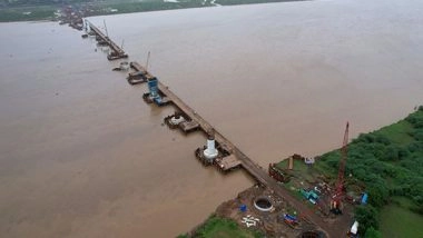 India News | Mumbai-Ahmedabad Bullet Train Project: 1.4 Km Bridge over Narmada Making Swift Progress