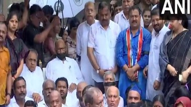 India News | Maharashtra: Sharad Pawar, Supriya Sule  Other MVA Leaders Protest over Badlapur Incident in Pune