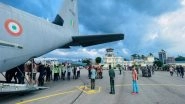 World News | IAF Aircraft Carrying Mortal Remains of 25 Indian Pilgrims Killed in Nepal Lands at Jalgaon Airport