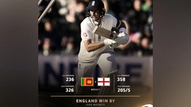 Sports News | Smith, Root, Woakes Shine as England Beat Valiant Sri Lanka by 5 Wickets