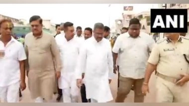 India News | Union Education Minister Dharmendra Pradhan Visits Jagannath Temple Along with Minister of Law Prithviraj Harichandran