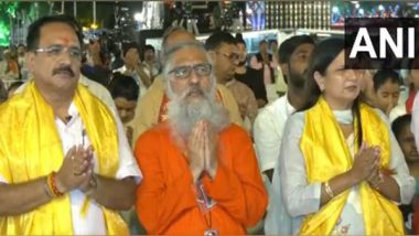 India News | BJP MP Kamaljeet Sehrawat, Delhi Chief Virendraa Sachdeva Participate in Aarti at Shri Krishna Janmashtami Mahotsav