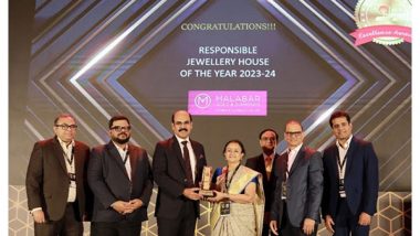 Business News | Malabar Gold & Diamonds Wins India Gold Conference Responsible Jewellery House Award