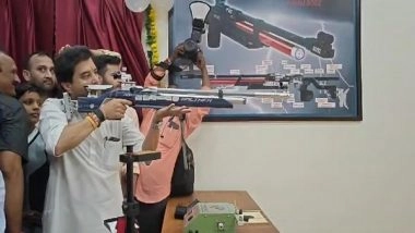 Sports News | Union Minister Jyotiraditya Scindia Inaugurates Shooting Range in Gwalior Named After Double Olympic Medalist Manu Bhaker
