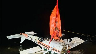 India News | Jharkhand: Indian Navy Recovers Wreckage of Missing Trainee Aircraft from Chandil Dam