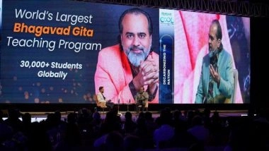 Business News | Acharya Prashant Sets World Record with Largest Online Bhagavad Gita Exam