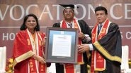 Business News | Chitkara University Confers Raj P Narayanam, Chairman of Zaggle, with Honorary Doctorate for Contributions to FinTech and Entrepreneurship