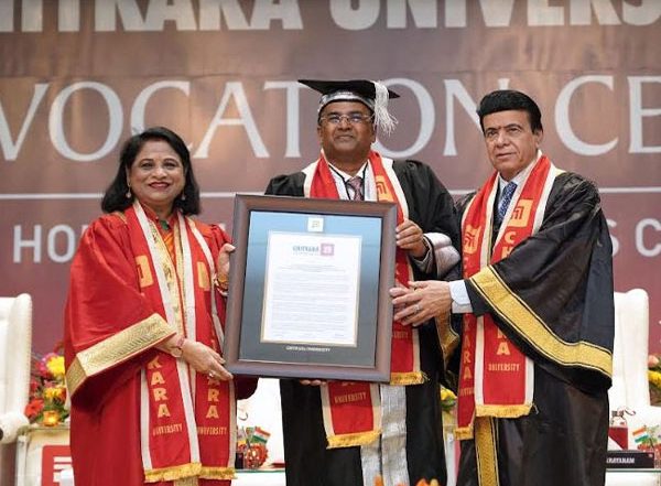 Business News | Chitkara University Confers Raj P Narayanam, Chairman of Zaggle, with Honorary Doctorate for Contributions to FinTech and Entrepreneurship