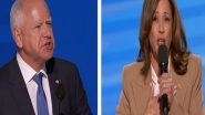 World News | US Presidential Elections: Kamala Harris, Tim Walz to Give First Joint Interview