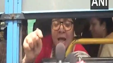 India News | 12-hour Bengal Band Protest: BJP Leader Locket Chatterjee Detained by Kolkata Police