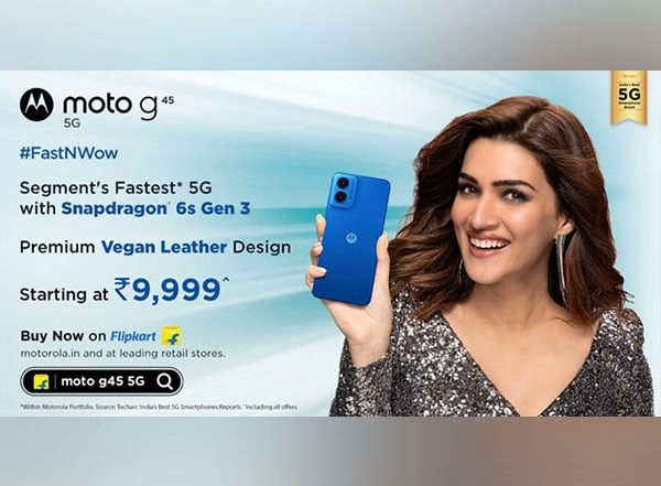 Business News | Moto G45 5G the Fastest* 5G Smartphone Goes on Sale Today Featuring Snapdragon® 6s Gen 3 Processor at an Effective Starting Price of Just Rs. 9,999#