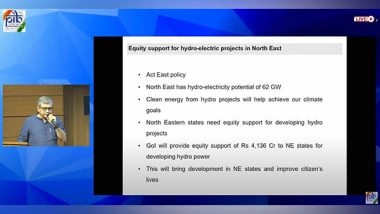 Business News | Cabinet Approves Rs 4,136 Cr Boost for Hydropower Development in North East Through State-central Joint Ventures