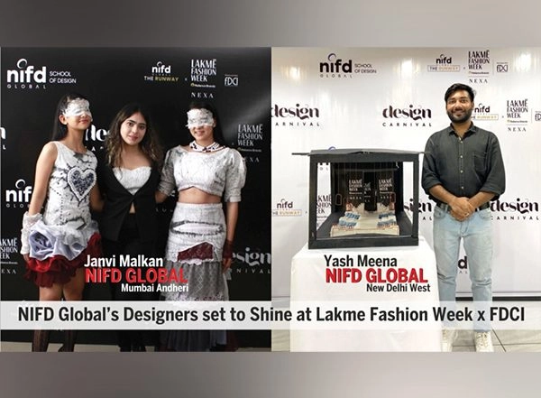 Business News | Janvi Malkan and Yash Meena Selected to Represent NIFD Global at Lakme Fashion Week X FDCI