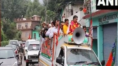 India News | J-K Assembly Polls: BJP Candidate Murtaza Khan Holds Roadshow in Mendhar