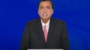 Business News | Mukesh Ambani Announces Jio AI-Cloud, Jio Brain; Launch Set for This Diwali