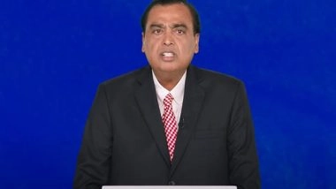 Business News | Mukesh Ambani Announces Jio AI-Cloud, Jio Brain; Launch Set for This Diwali
