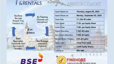 Business News | Travels & Rentals Limited Announces Initial Public Offering (IPO) to Fuel Growth and Expansion