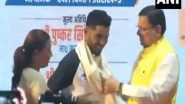 Sports News | CM Pushkar Dhami Honours Four Players of Uttarakhand Who Participated in Paris Olympics.