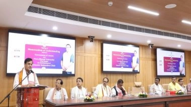 India News | Assam Govt Signs MoU with Visva Bharati University to Set Up Srimanta Sankardeva Chair