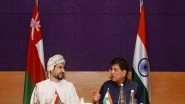 World News | Union Min of Commerce Piyush Goyal Meets Oman Counterpart, Discuss Bilateral Trade