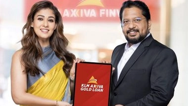 Business News | KLM Axiva Finvest Launches First Digital Campaign with Brand Ambassador Nayanthara
