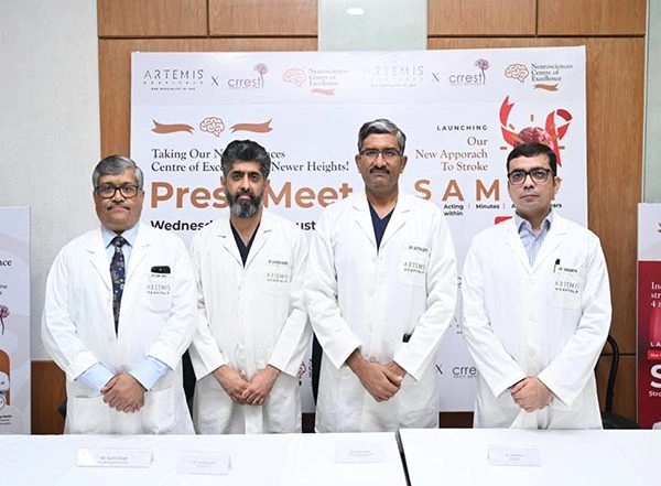 Business News | Breakthrough in Stroke Care, SAMAY by Artemis Hospitals to Transform Treatment and Save Lives