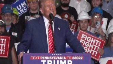 World News | US: Donald Trump Vows to Tackle Inflation, Corruption and Protect Free Speech at Pennsylvania Rally