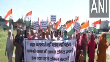 India News | J-K Elections: BJP Workers, Locals Hold Protest; Demands Local Candidate in Chhamb Constituency