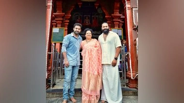 Entertainment News | NTR Jr Visits Udupi Temple with His Mother, Rishab Shetty