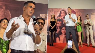 ‘I Am Not Dead!’ Akshay Kumar Makes Bold Statement in Response to Box Office Flop Criticism at ‘Khel Khel Mein’ Trailer Launch (Watch Video)