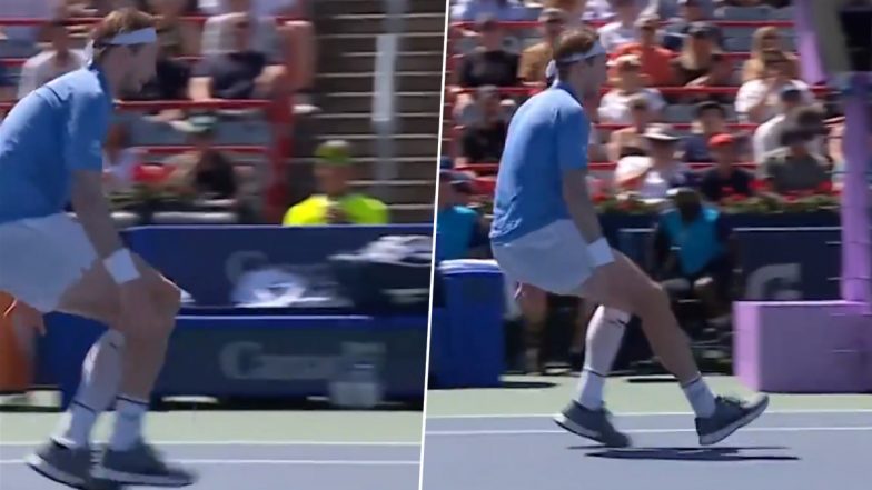 Alexander Bublik Pulls Off a Magical Shot To Win a Point Against Ben Shelton in Men's Singles Round of 64 Match at National Bank Open 2024, Video Goes Viral