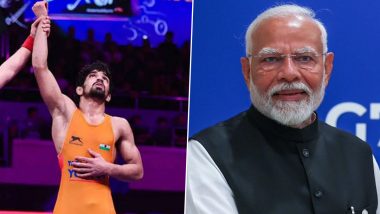 PM Narendra Modi Congratulates Aman Sehrawat for Winning Bronze in Wrestling at Paris Olympics 2024, Says ‘Entire Nation Celebrates This Remarkable Feat’