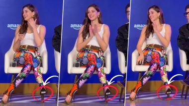 Price Sticker on Ananya Panday’s Shoes Catches Everyone’s Eye at ‘Call Me Bae’ Trailer Launch (Watch Video)