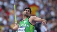 Pakistan’s Arshad Nadeem Registers New Olympic Record With Massive 92.97 M Throw in Men’s Javelin Throw Final at Paris Olympics 2024