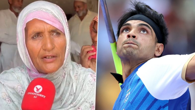 Arshad Nadeem’s Mother Says Neeraj Chopra ‘Is Like My Son’ After Indian Star’s Mom’s Heartwarming Words for Pakistan’s Gold Medallist at Paris Olympics 2024 (Watch Video)