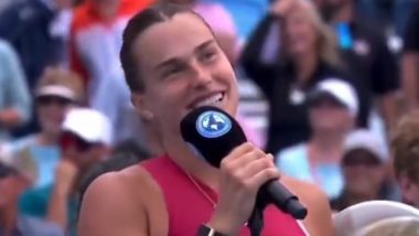 Aryna Sabalenka Accidentally Thanks 'Boyfriends' Instead of 'Boyfriend' During Winning Speech at Cincinnati Open 2024; Video Goes Viral